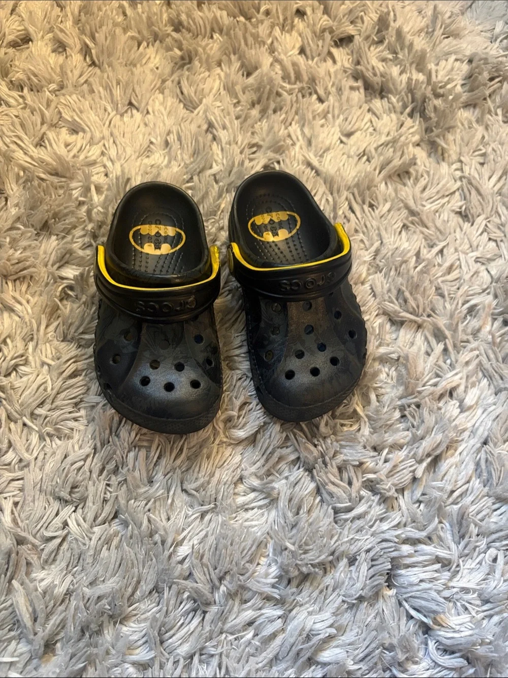CROCS Kids Black and Yellow Batman Water Clogs